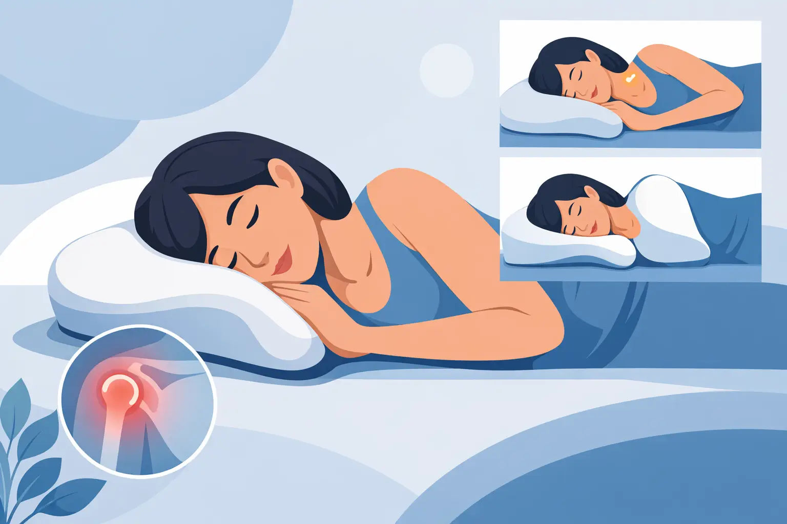 Side Sleeper Shoulder Pain Relief Pillow
