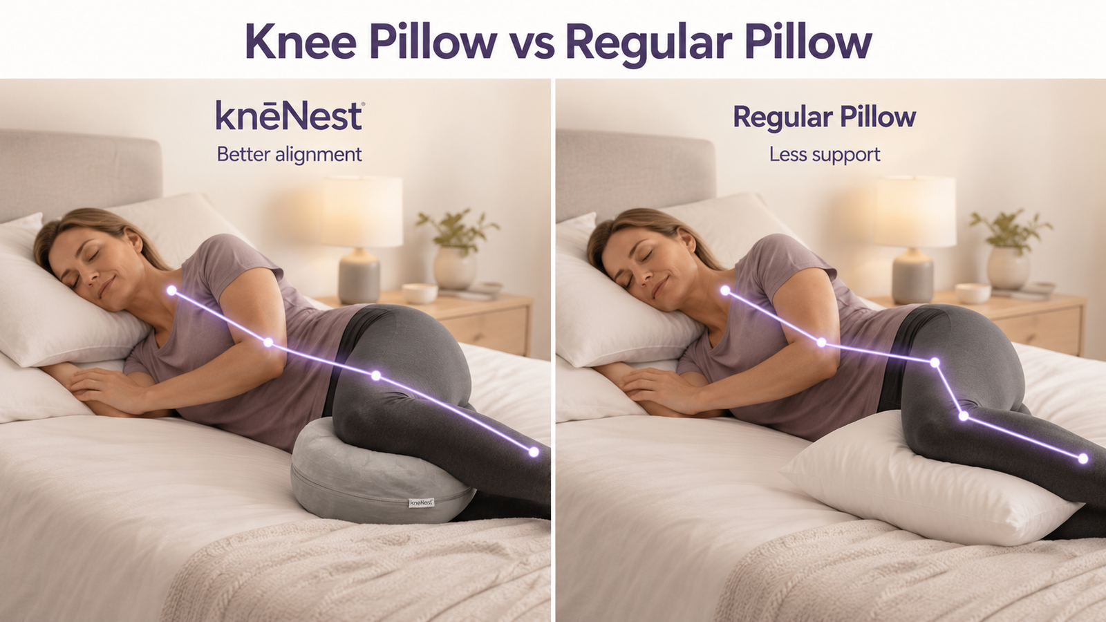 Knee Pillow vs Regular Pillow: What Works?