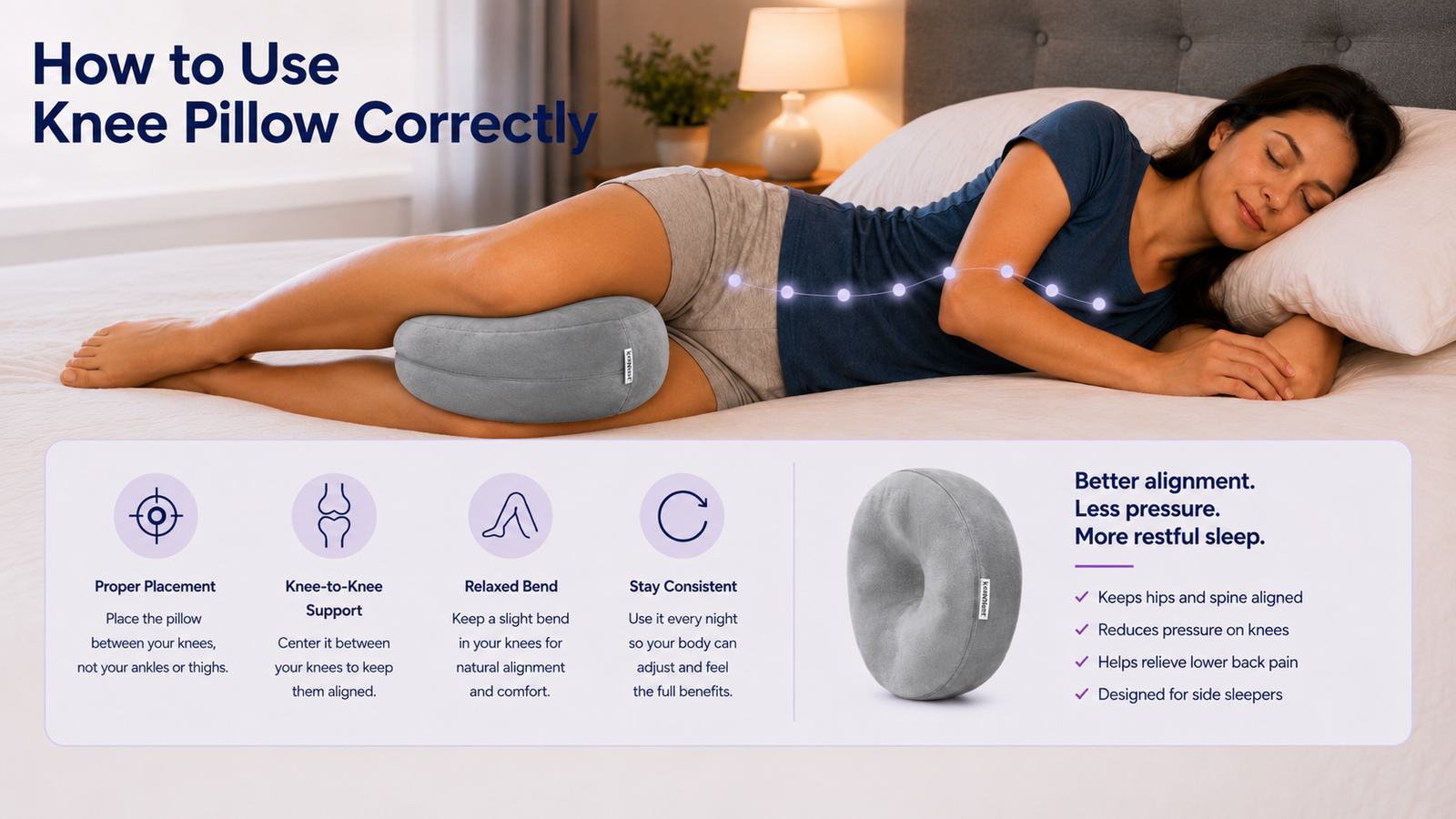 How to Use Knee Pillow Correctly