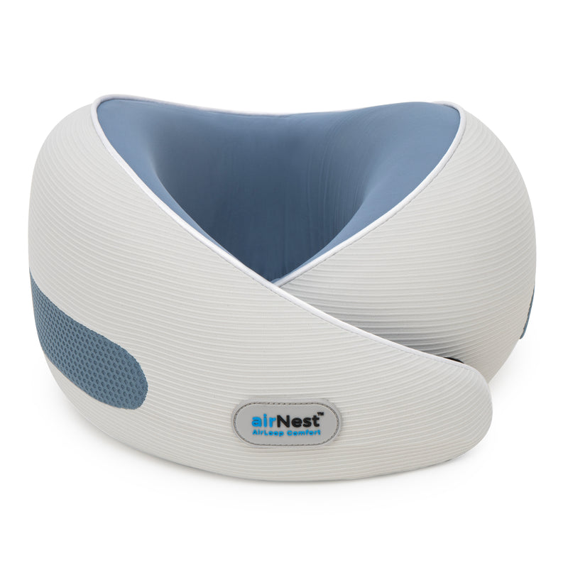 knēNest airNest Breathable Travel Neck Pillow with 360° Overlap Support