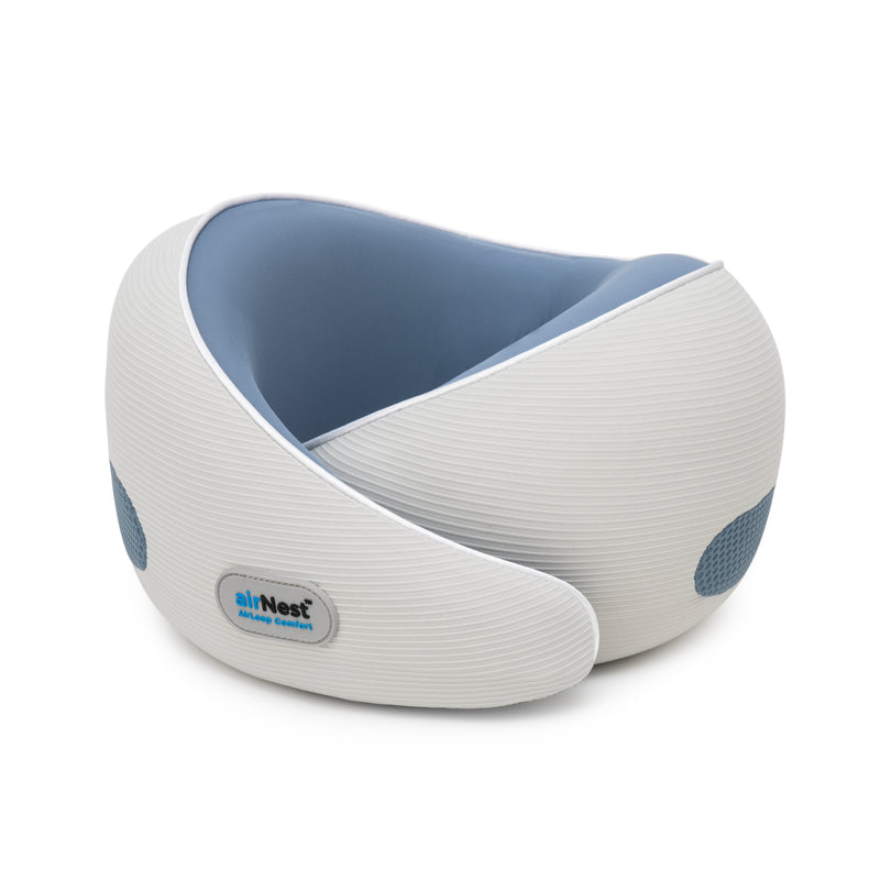 airNest by knēNest — Breathable Travel Neck Pillow with 360° Overlap Support