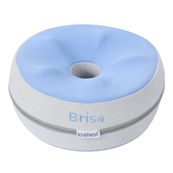 knēNest Brisa Cooling Knee Pillow – AI-Optimized Alignment Pillow for Side Sleepers