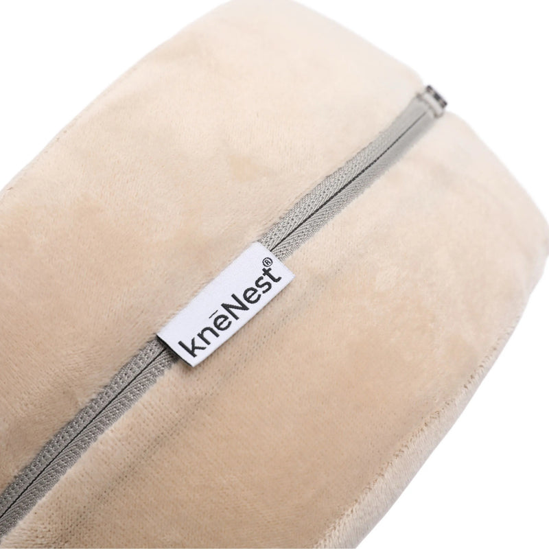 knēNest® AI-Optimized Knee Pillow for Side Sleepers, Sounder Sleep, Alleviate Back Pain, Hip & Knee Support