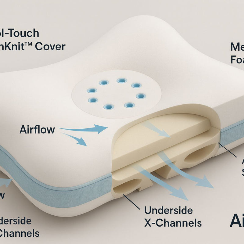 Aligné Ergonomic Cooling Pillow for Deep Sleep