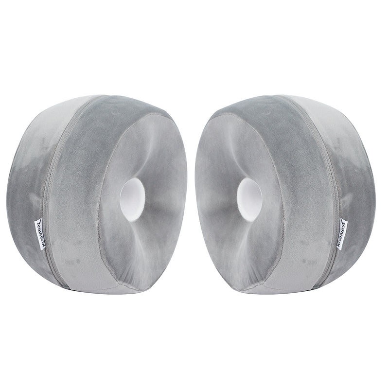 knēNest® AI-Optimized Knee Pillow for Side Sleepers, Sounder Sleep, Alleviate Back Pain, Hip & Knee Support